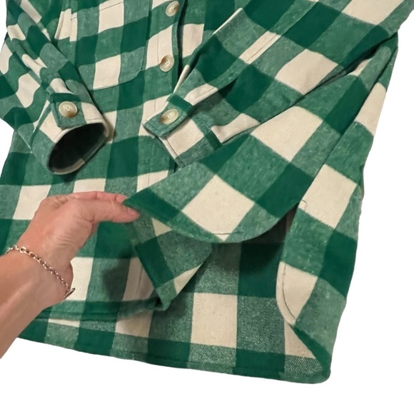 Sanctuary The Shacket Plaid Button Down Shirt Jacket XL - Picture 12 of 16